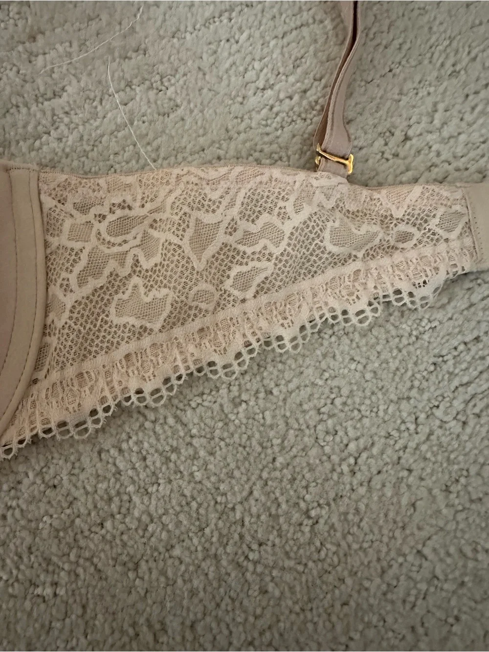 Soma Embraceable Demi Bra 34D Nude Seamless Lace Trim T-Shirt Bra Molded Cups - Picture 2 of 8